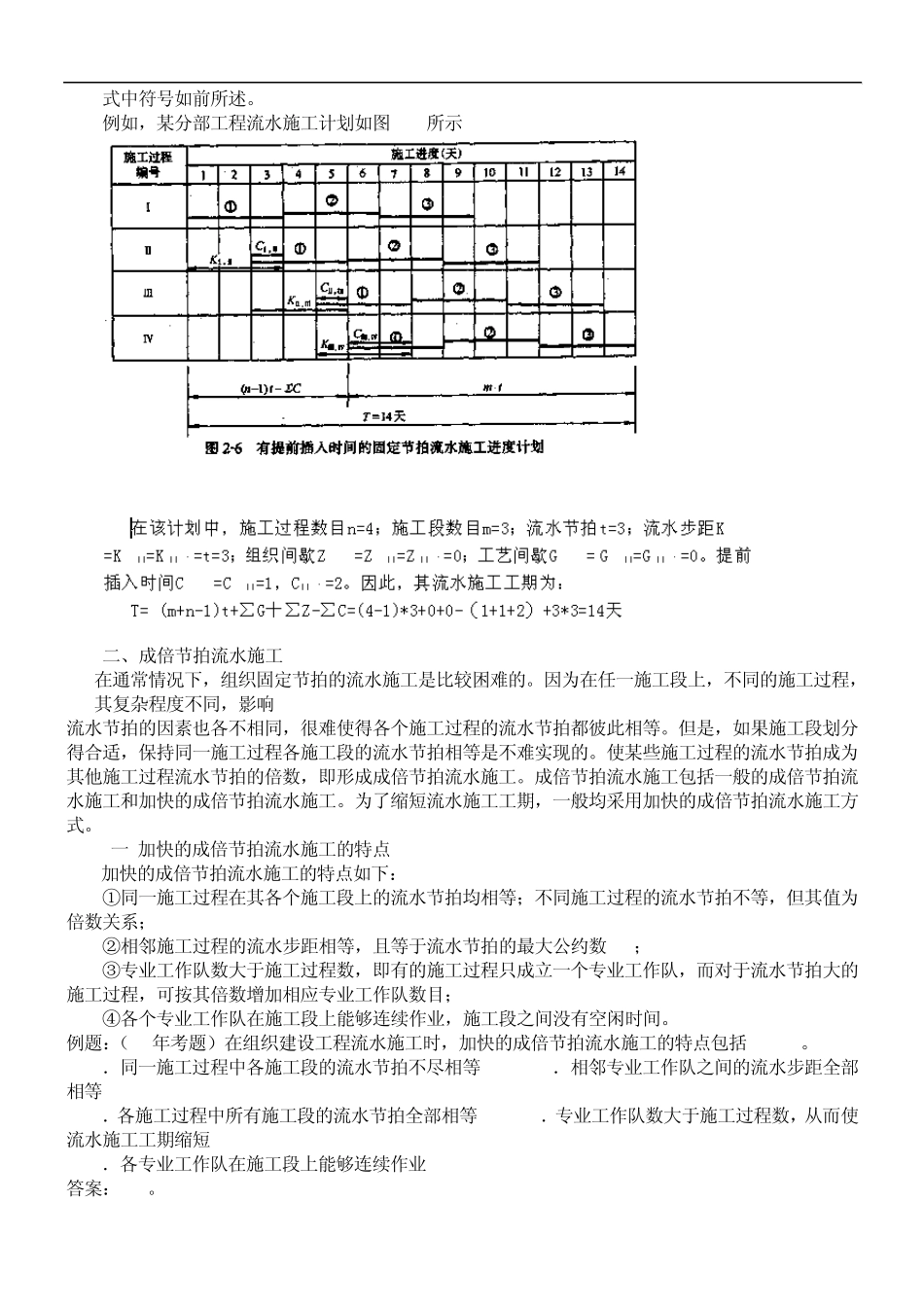 流水节拍施工_第2页