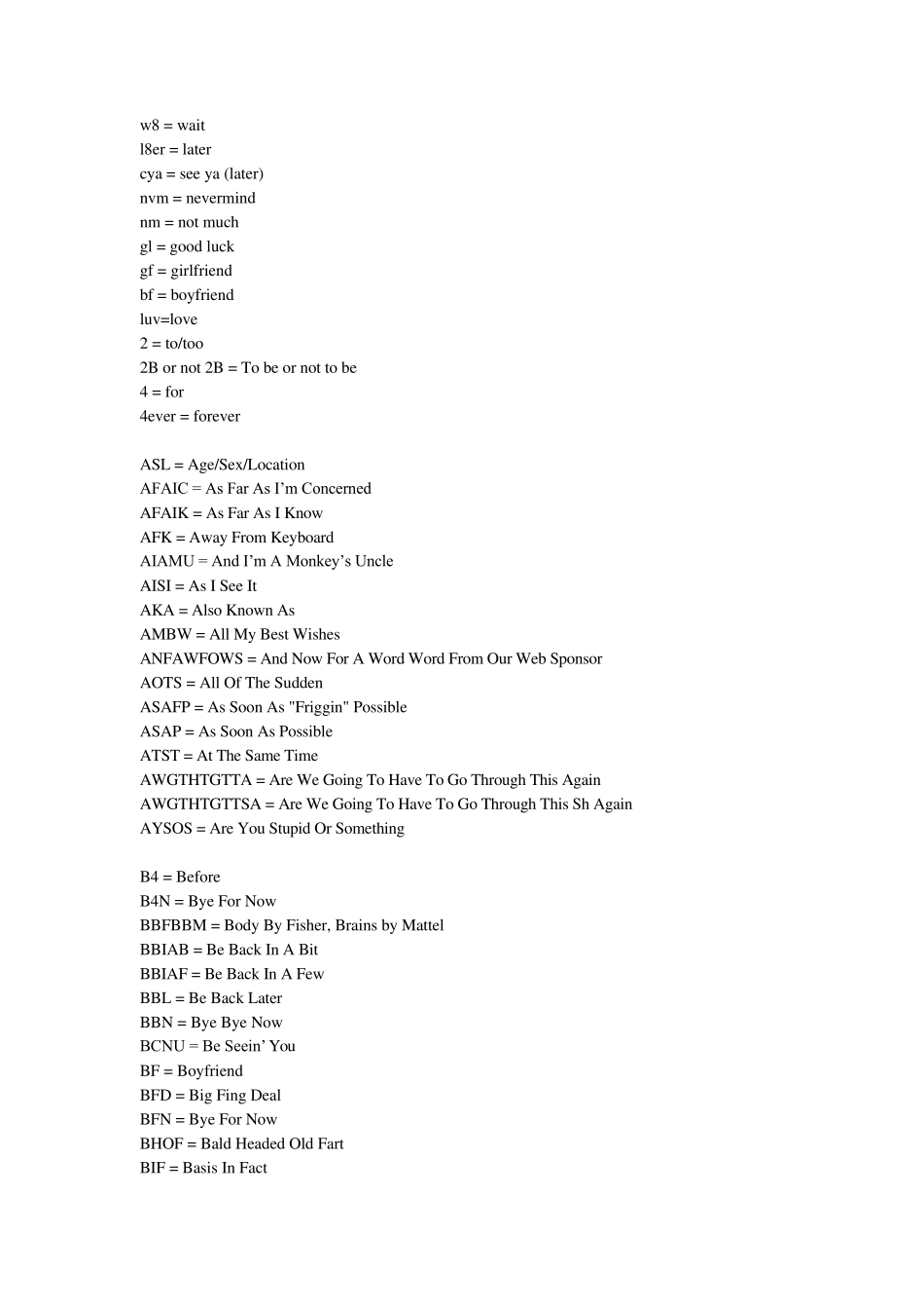 流行的网络英语缩写_第3页