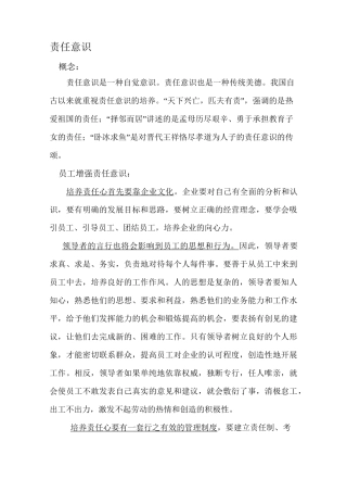 责任心和团队执行力详解