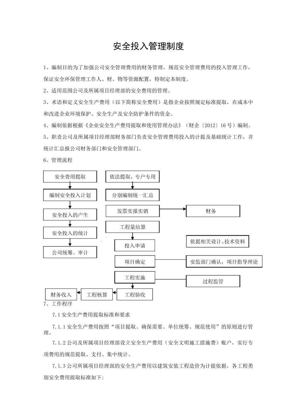 项目部安全生产费用投入管理制度_第2页