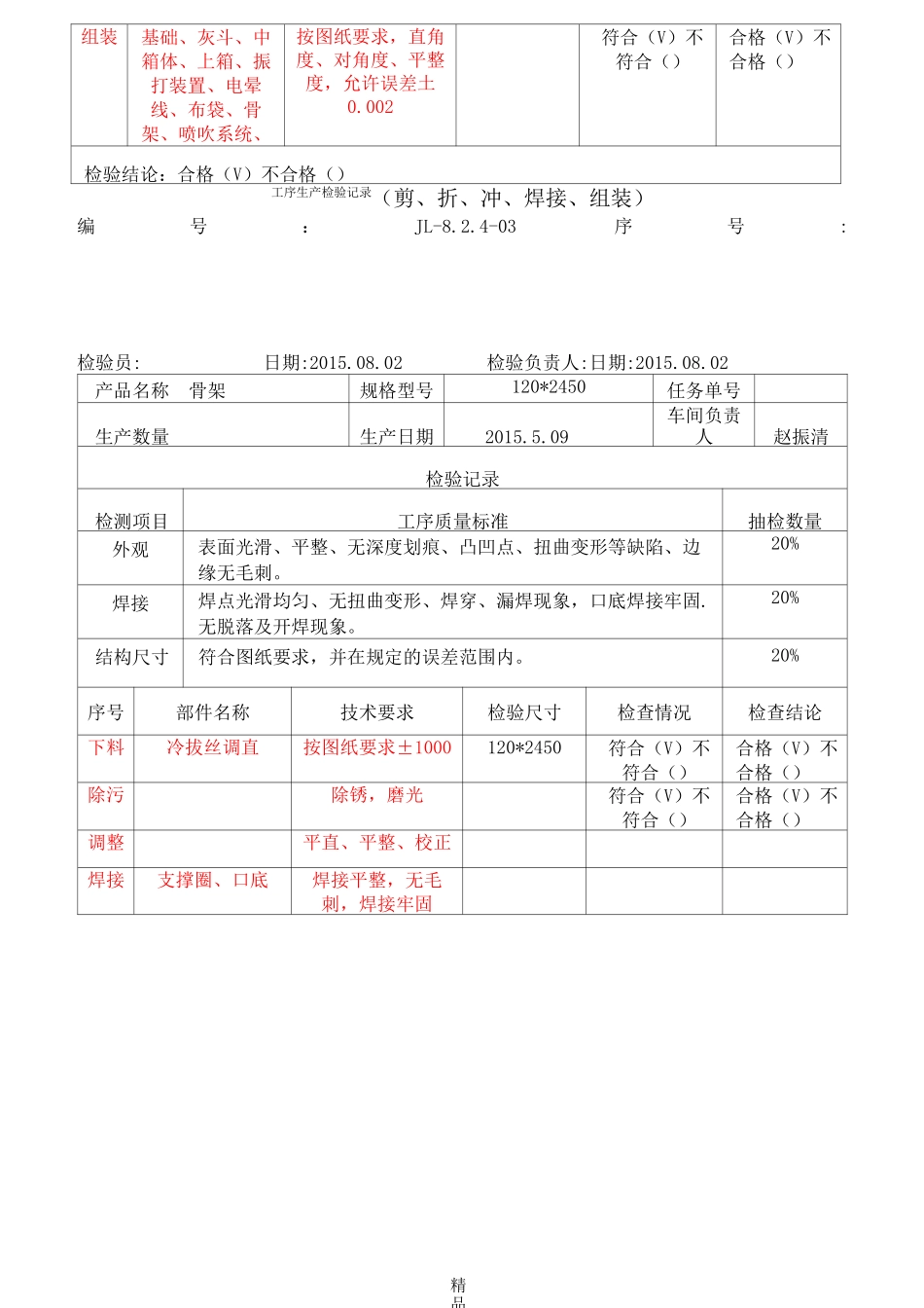 工序生产检验记录_第3页