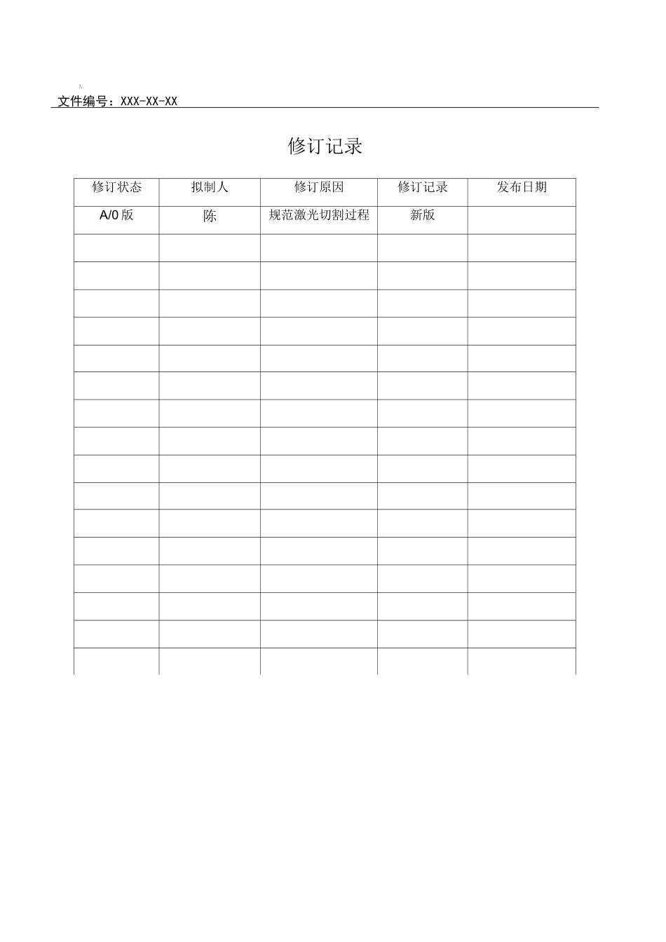 XXX-XX-SC-001激光切割工艺规范_第2页