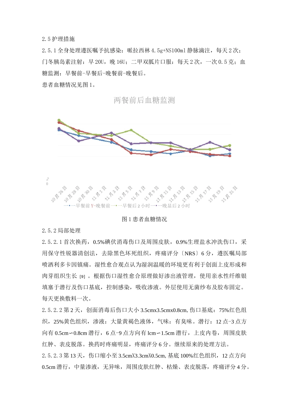 1例糖尿病合并左小腿外伤性难愈合伤口患者的护理_第3页
