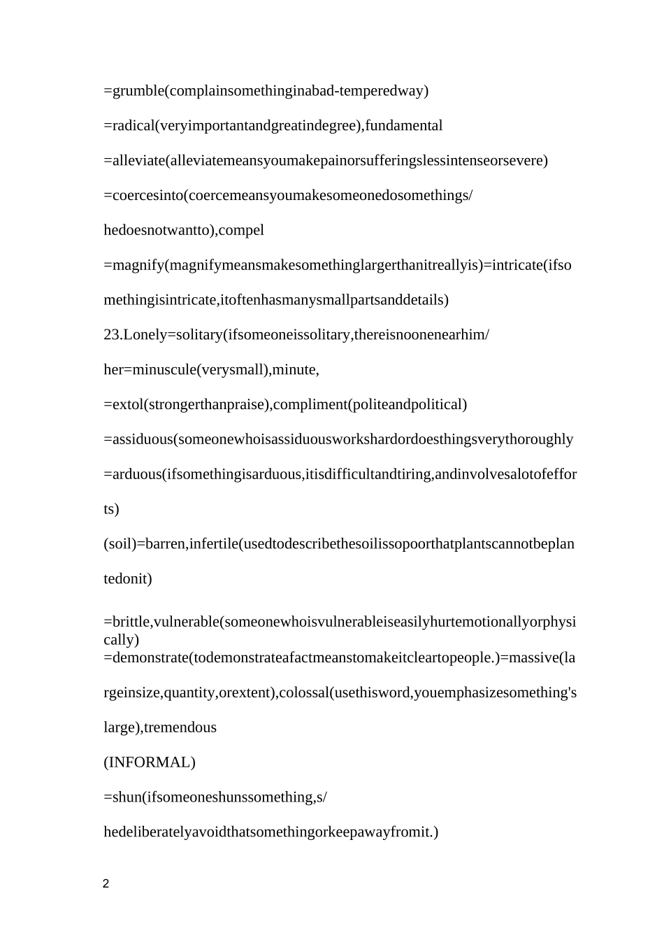 雅思写作高分替换词汇_第2页