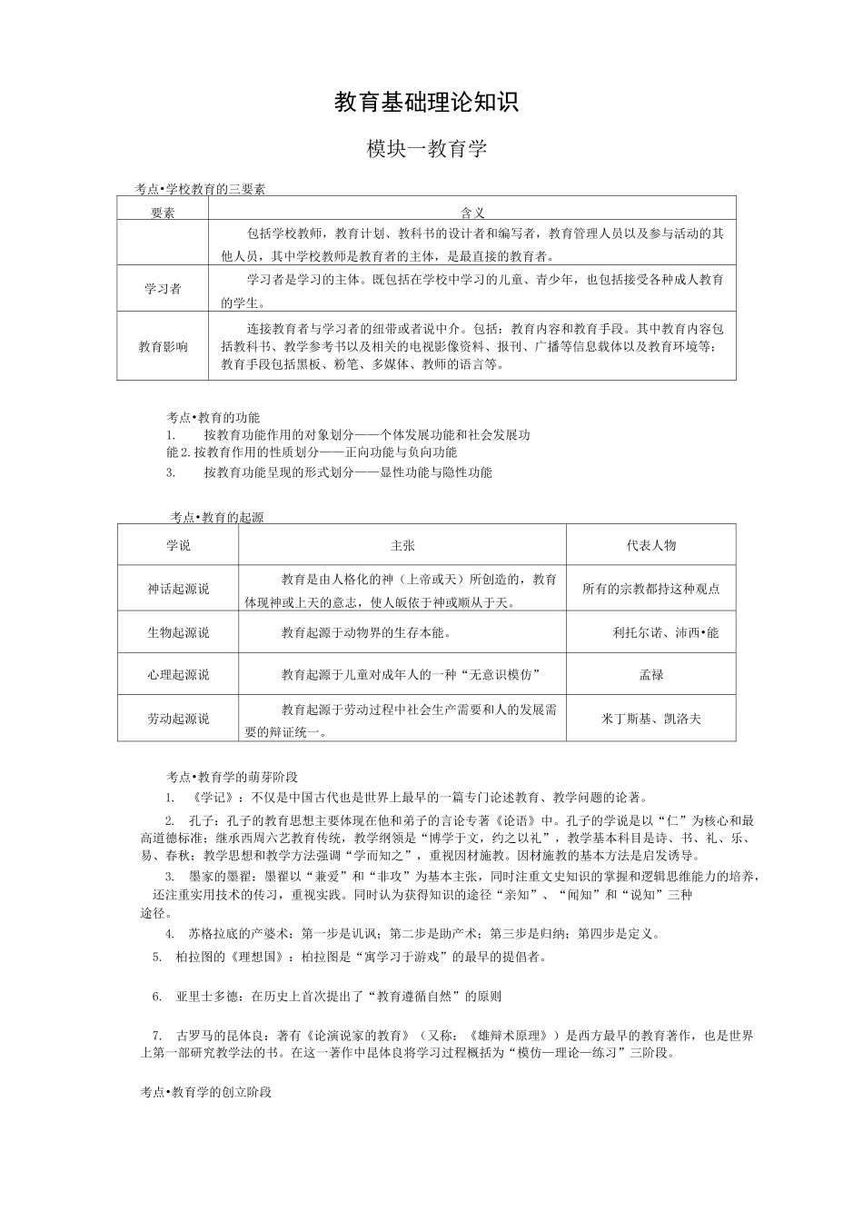 教育综合基础理论知识_第1页