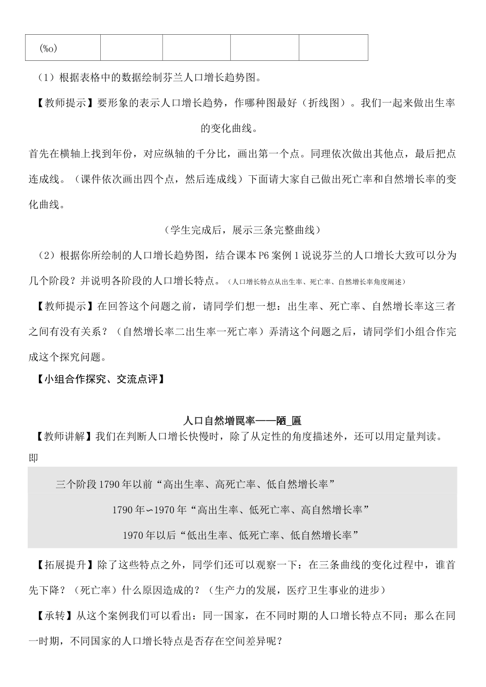 人口增长模式教学设计_第2页