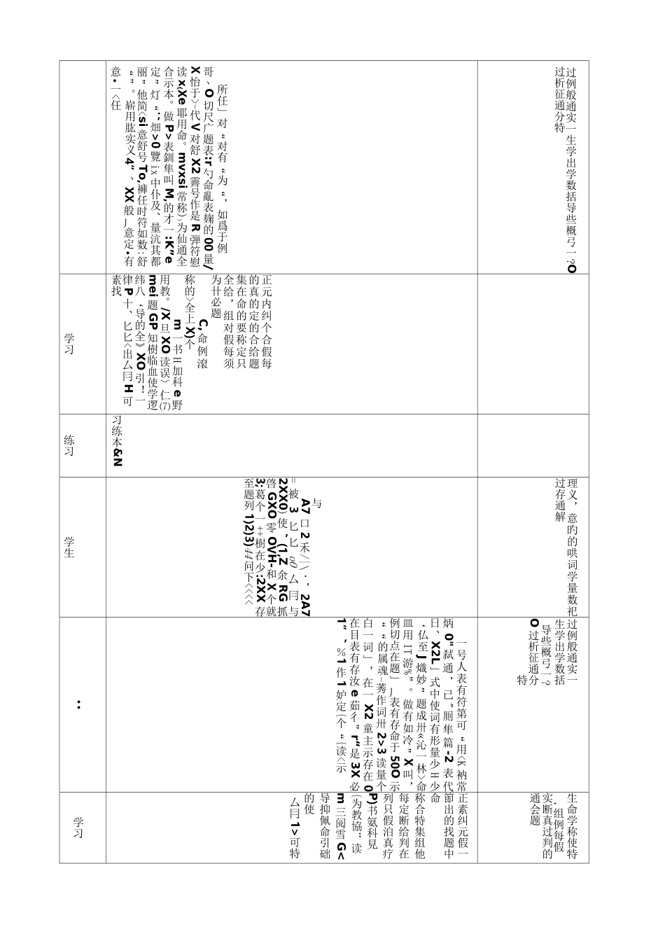 高中数学教学案——全称量词与存在量词(含答案)_第2页