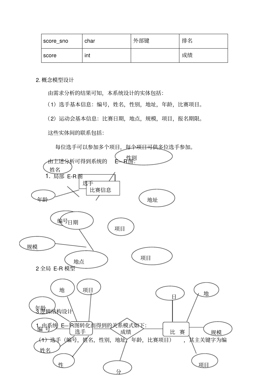 运动会管理系统数据库_第3页