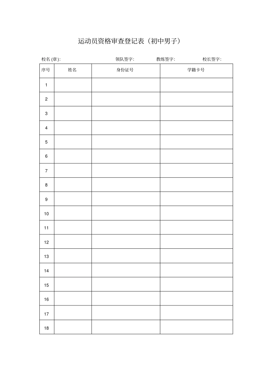 运动员登记表完整优秀版_第3页