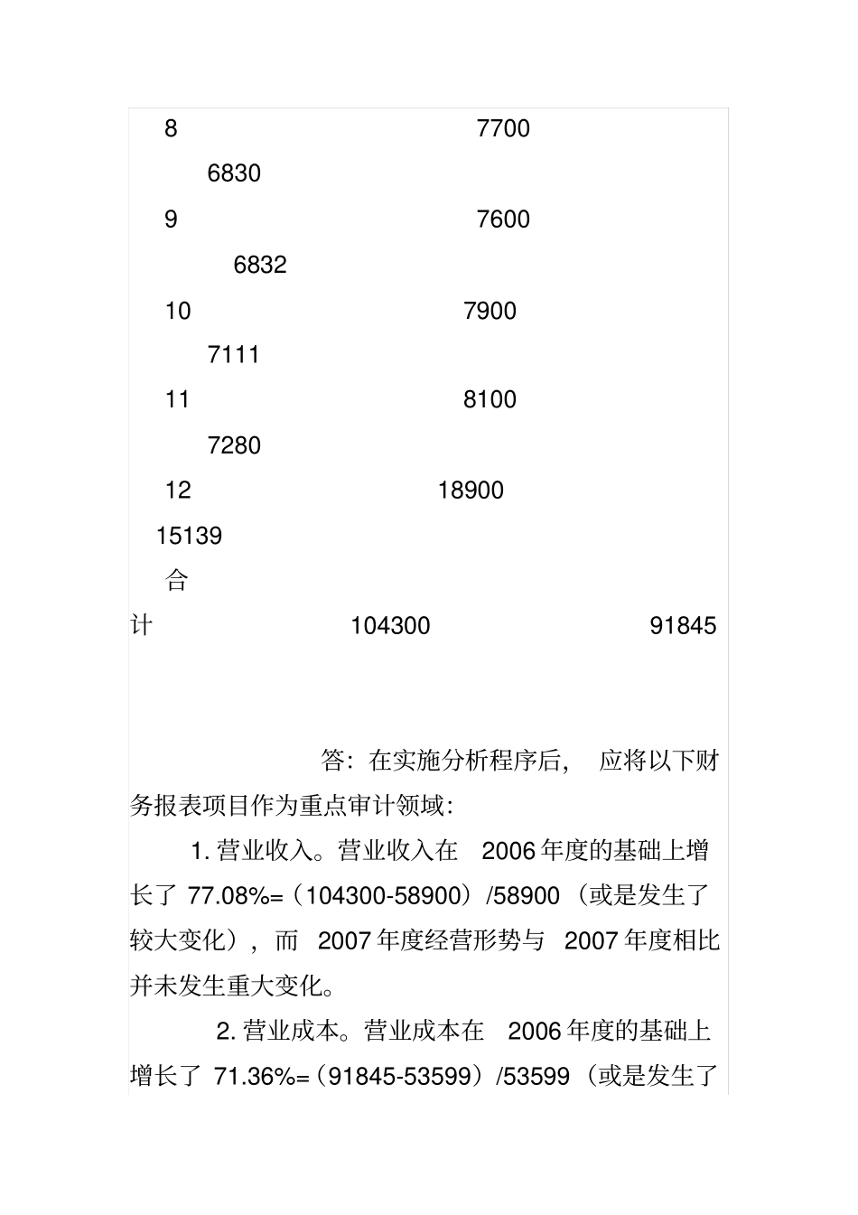运用分析程序分析某家上公司的营业收入项目_第3页