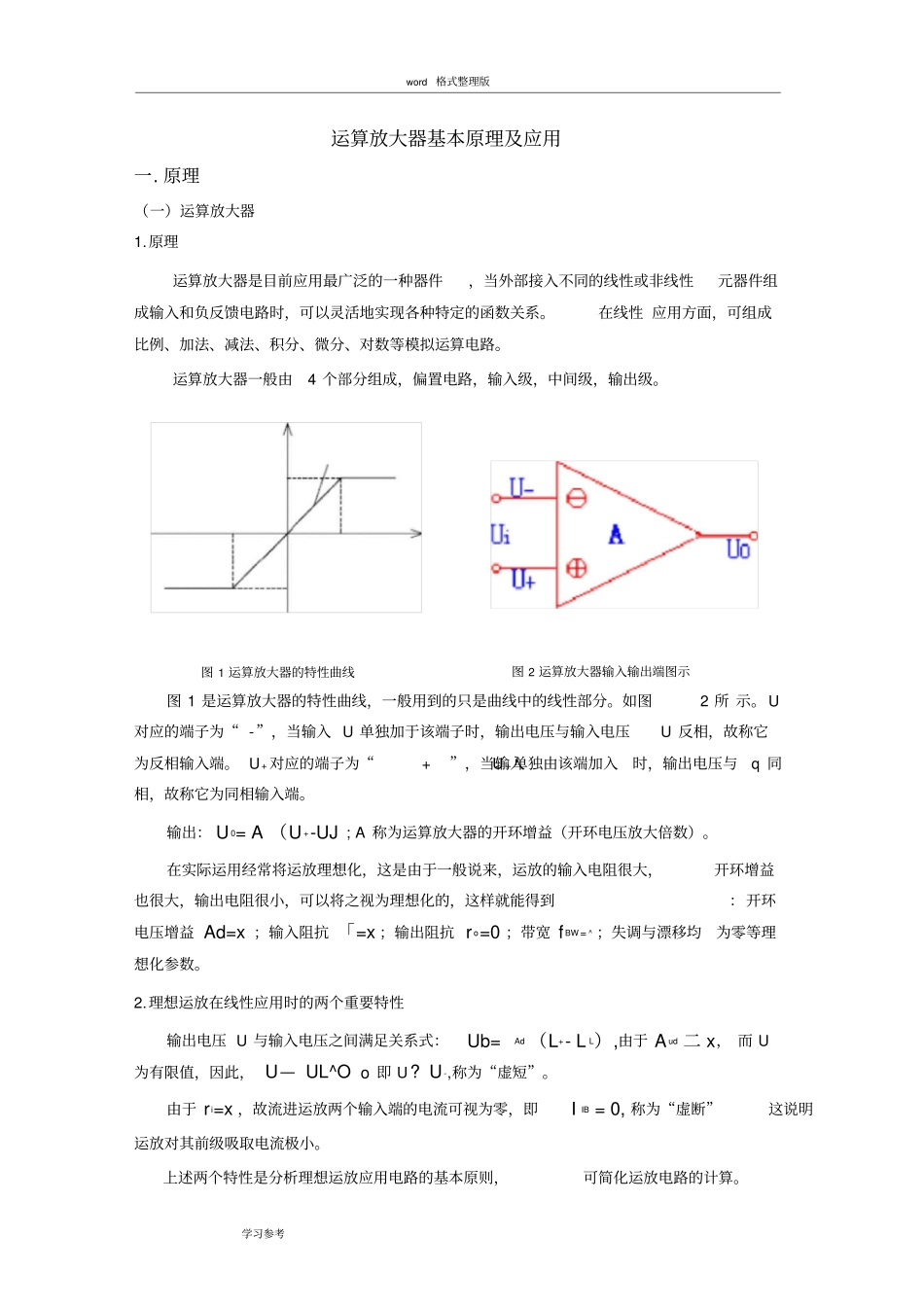运算放大器基本原理与应用_第1页