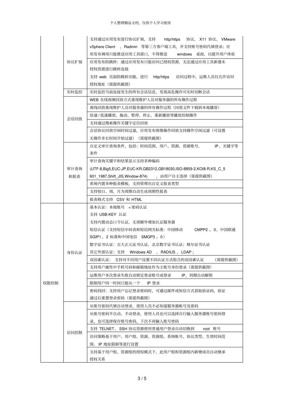 运维安全网关系统堡垒机采购要求_第3页