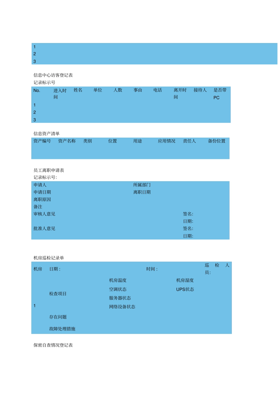 运维常用表格汇总_第2页