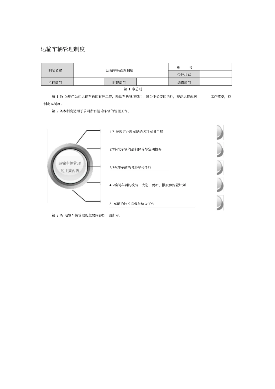 运输车辆管理制度_第1页