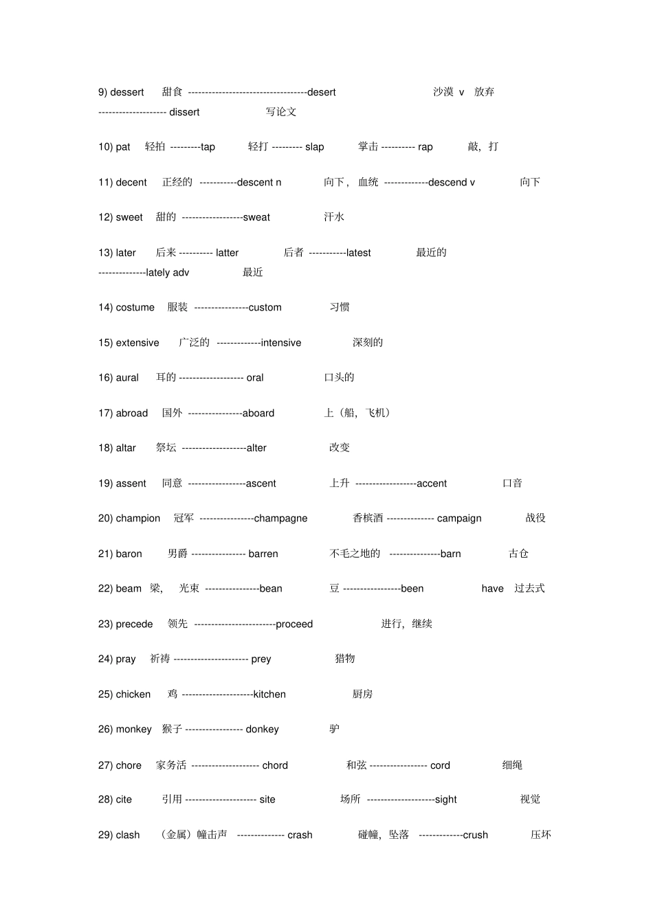 近意相远词汇经典汇总版,不得不看_第2页