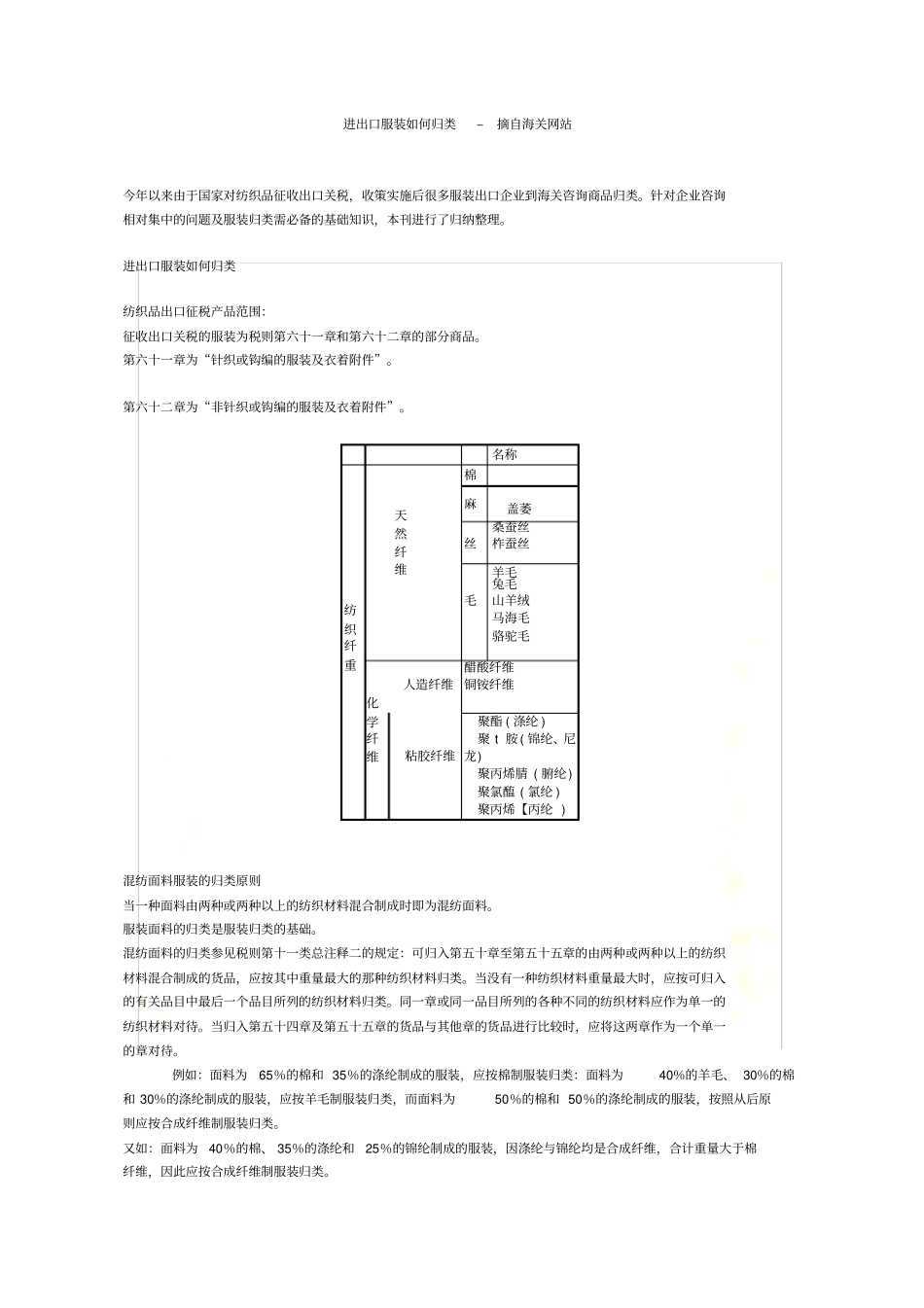 进出口服装如何归类_第2页