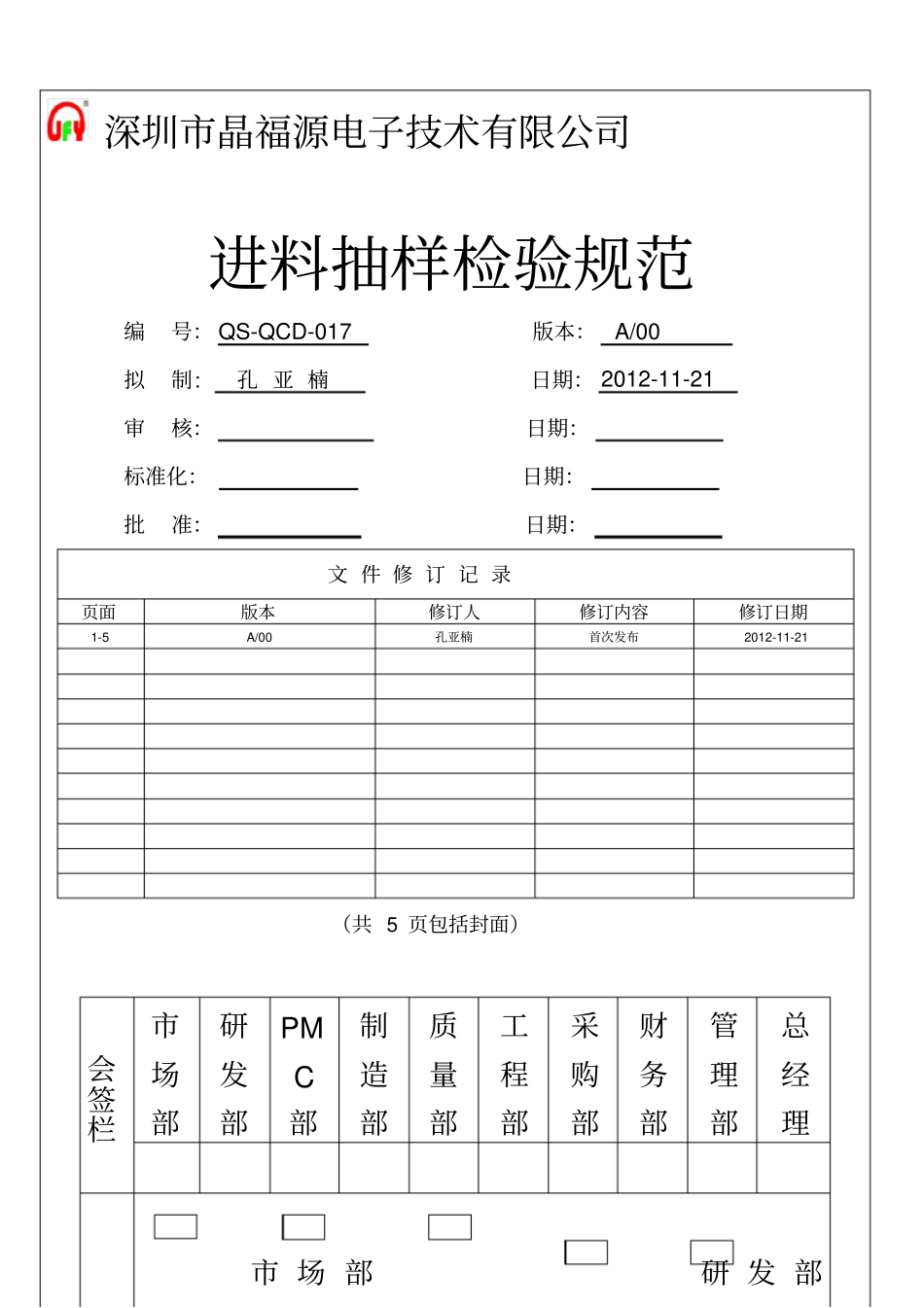 进料检验抽样规范AQL_第2页