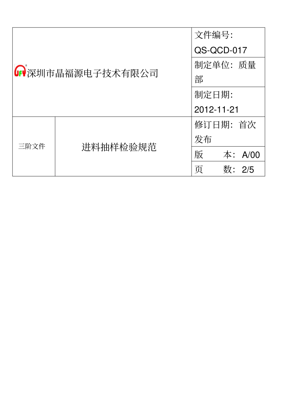 进料检验抽样规范AQL_第3页