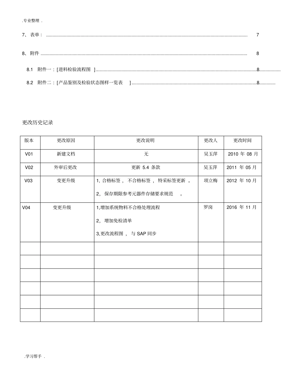 进料检验控制程序文件_第2页