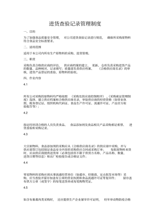 进货查验记录管理制度39520
