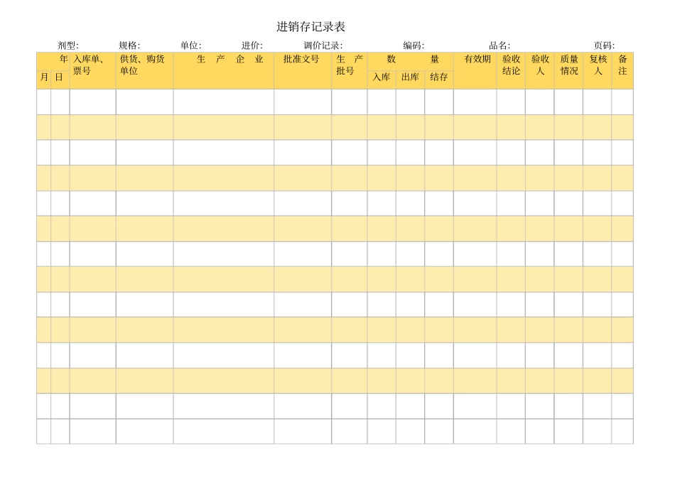 进销存记录表_第1页