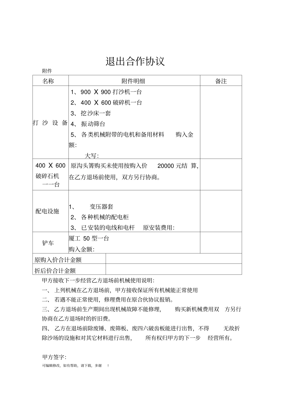 退出合作协议_第3页