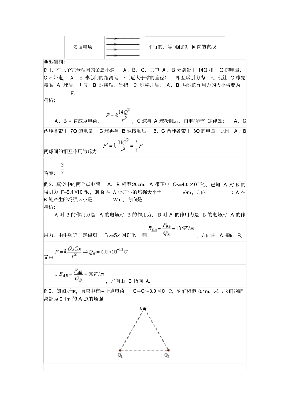选修1静电场复习_第3页