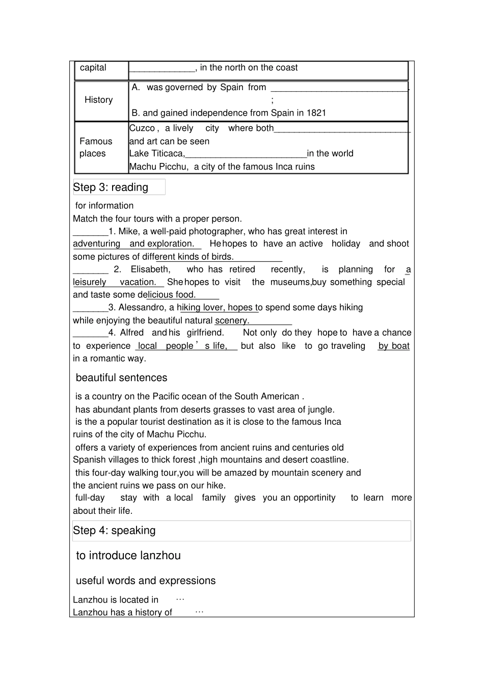 选修7unit5usinglanguage教学设计_第3页