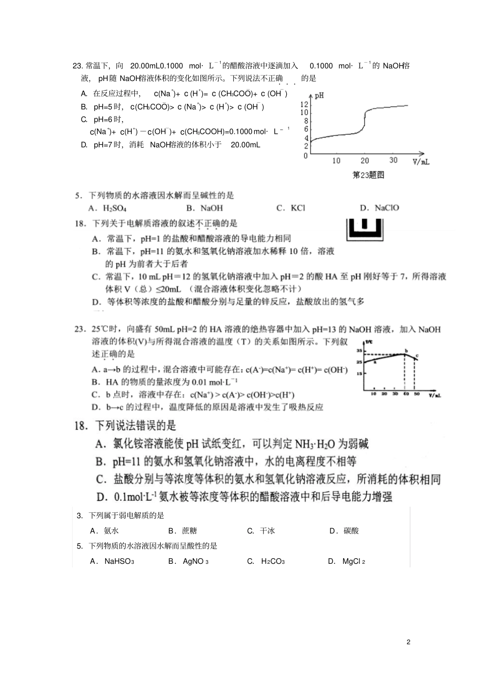 选考资料电离平衡_第2页