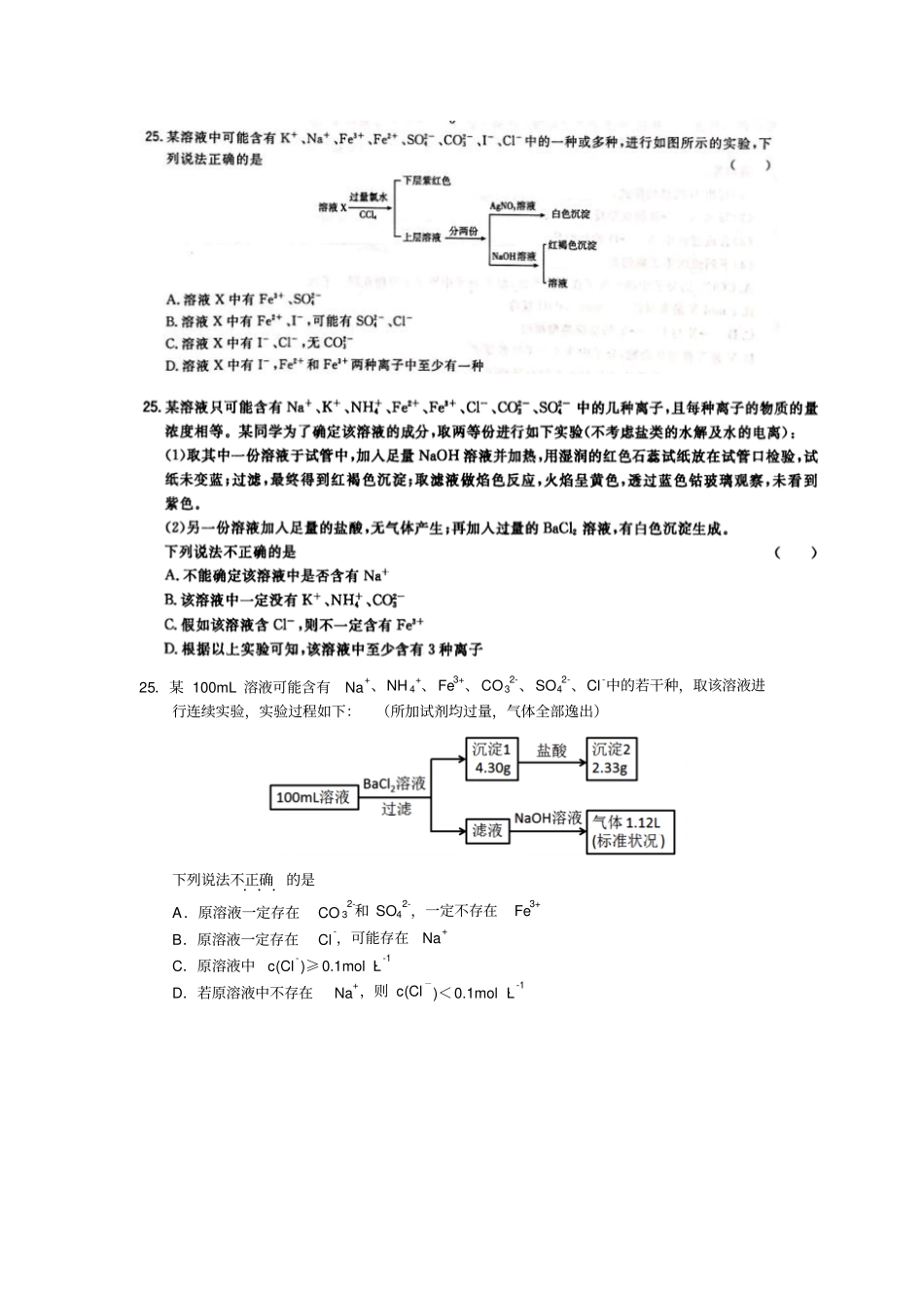 选考资料离子推断_第3页
