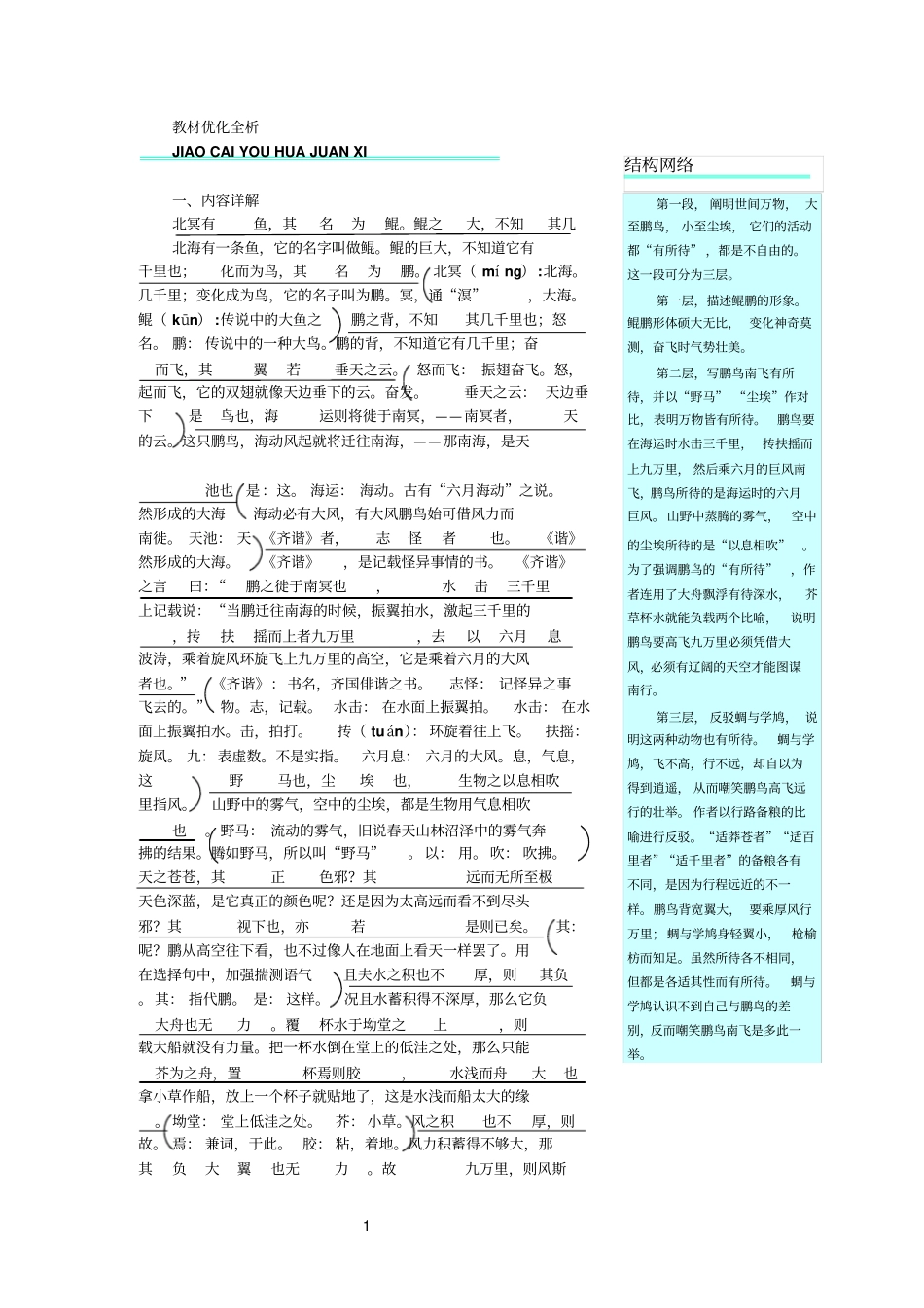 逍遥游优化教材_第1页