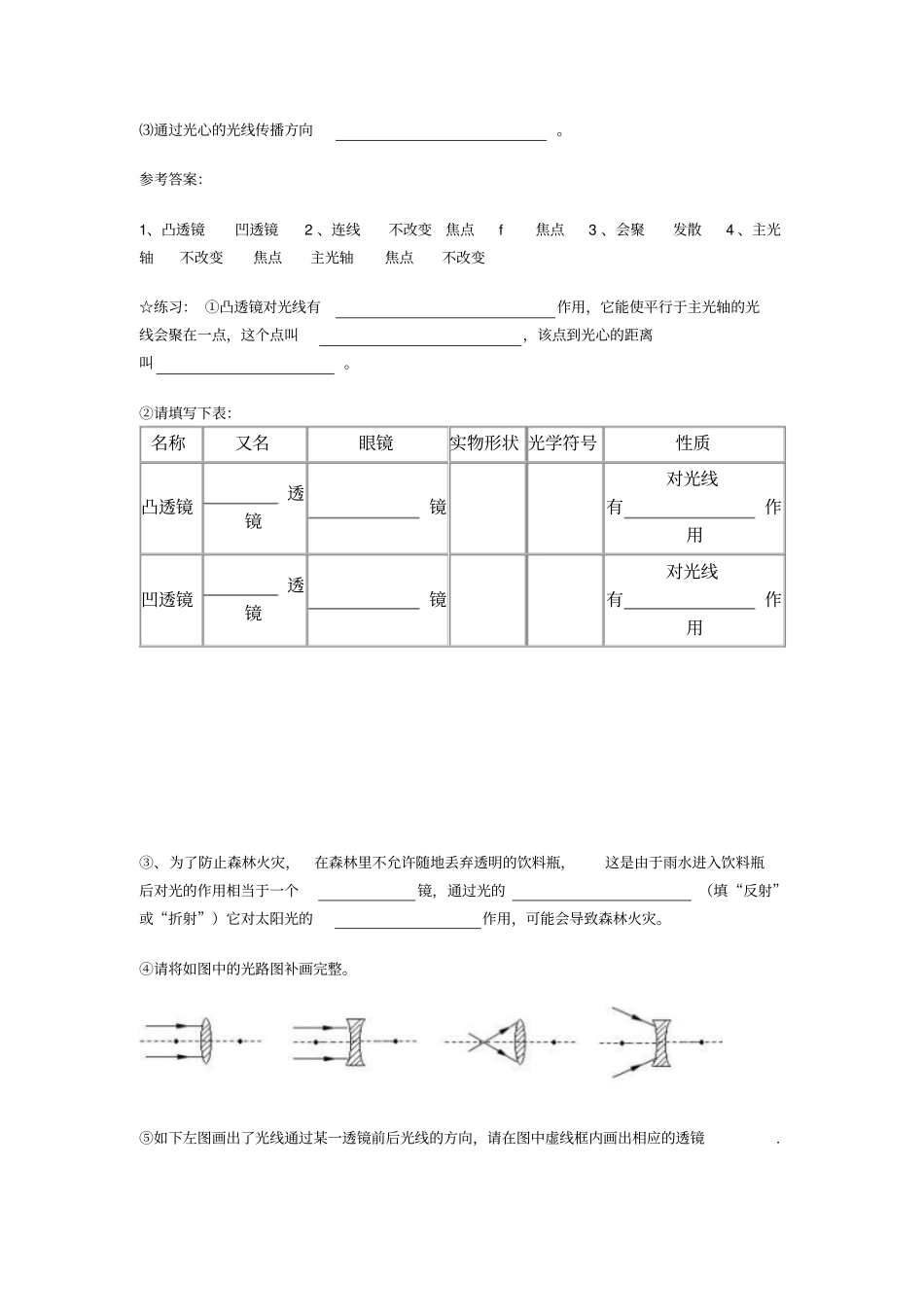 透镜与其应用复习提纲1_第2页