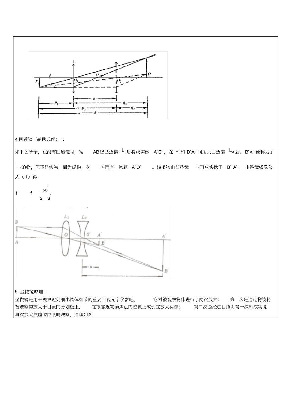 透镜焦距的测定及光学设计_第3页