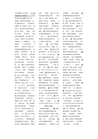 通信专业综合能力考试初级汇总