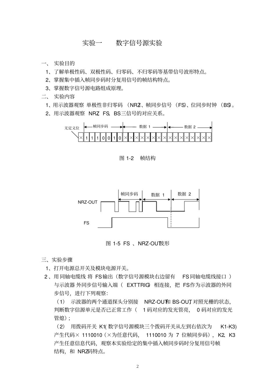 通信原理V型试验指导北京信息资料_第2页