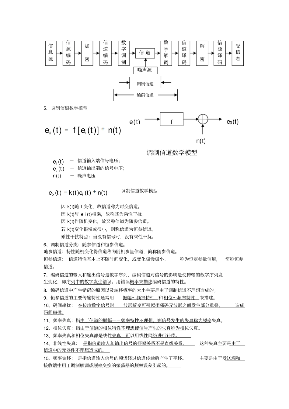 通信原理期末复习_第3页