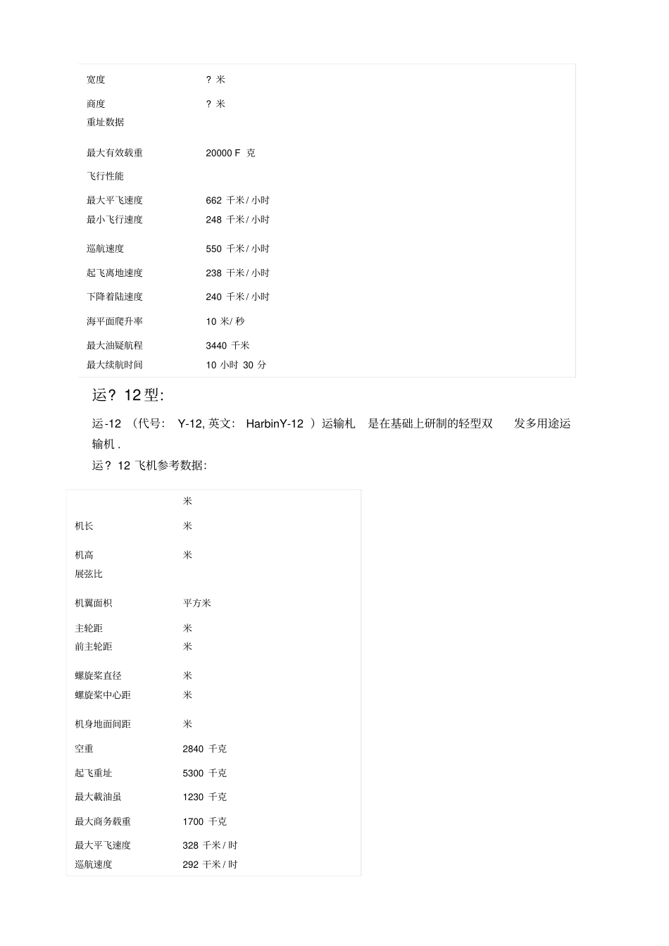 通用航空所涉及的飞机简介_第3页