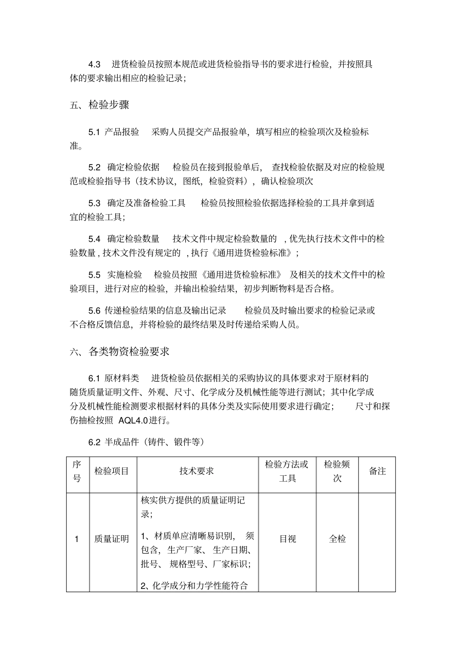 通用进货检验标准_第3页