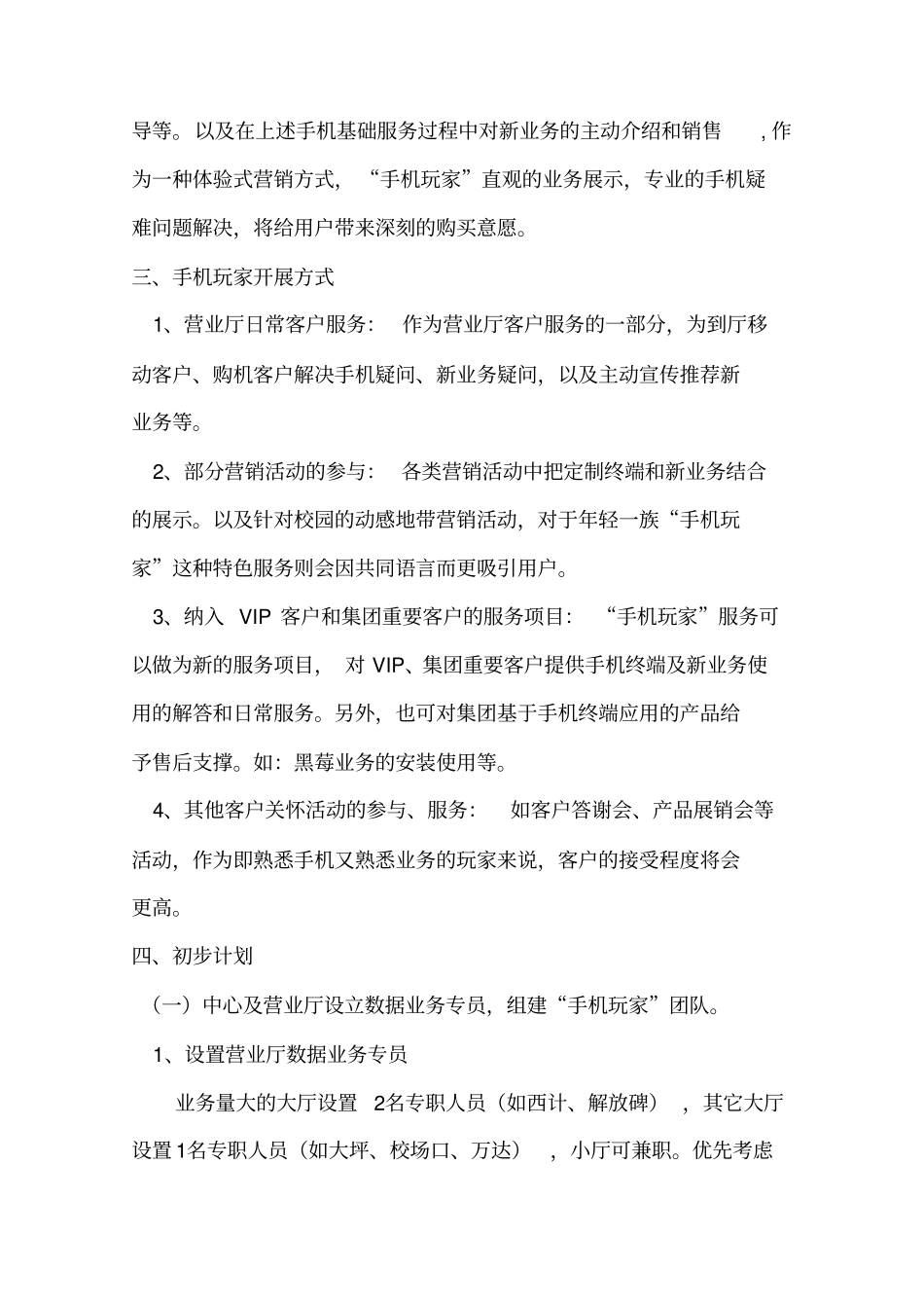 通讯行业手机玩家策划方案_第2页