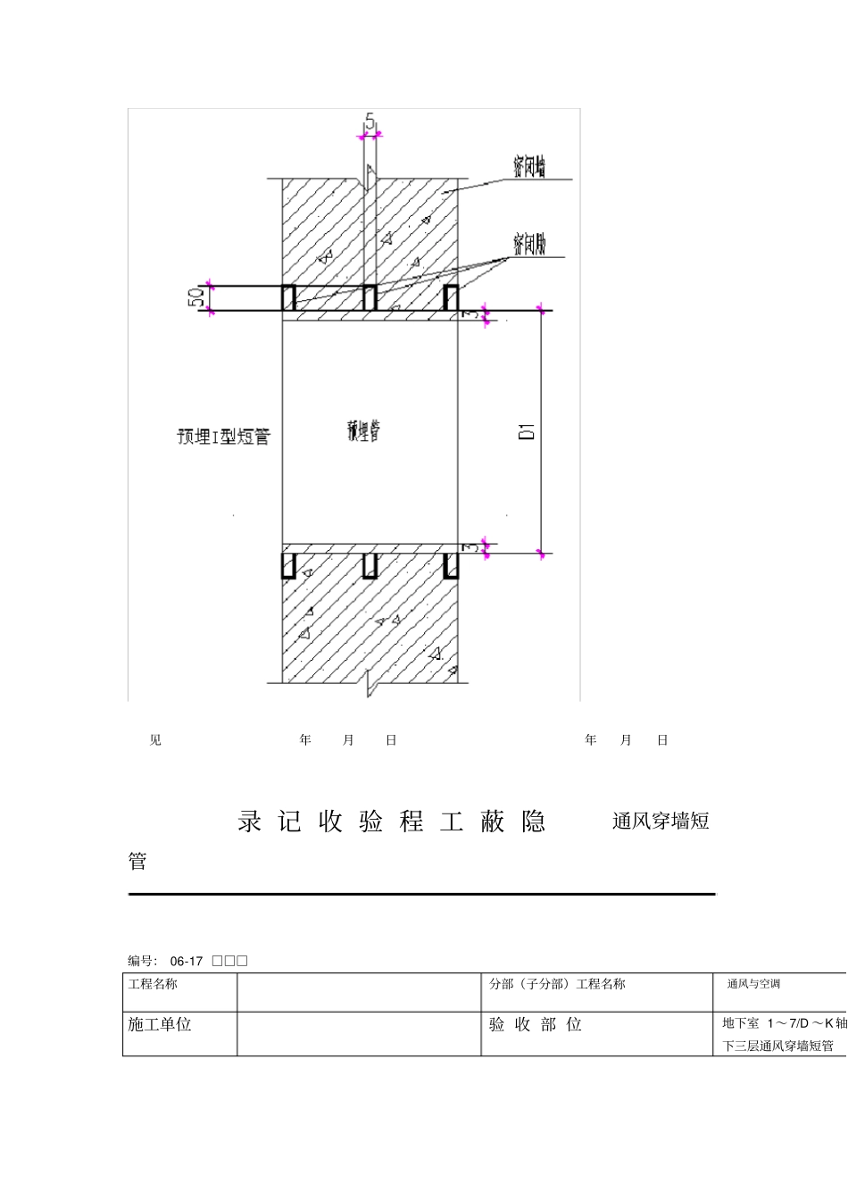 通风隐蔽工程验收记录_第2页