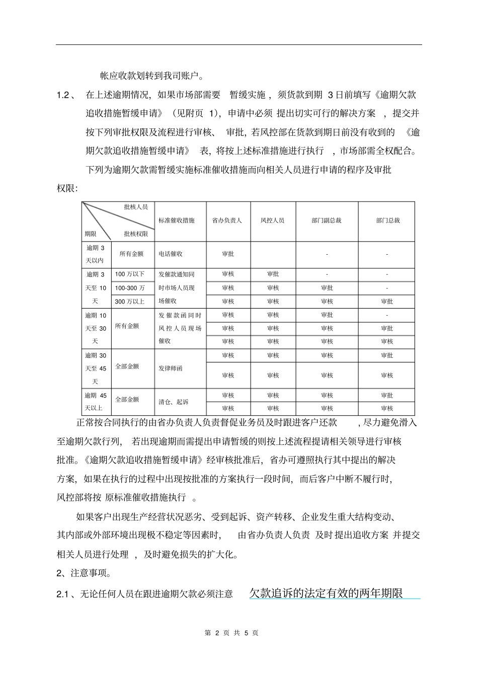 逾期欠款预警制度_第2页