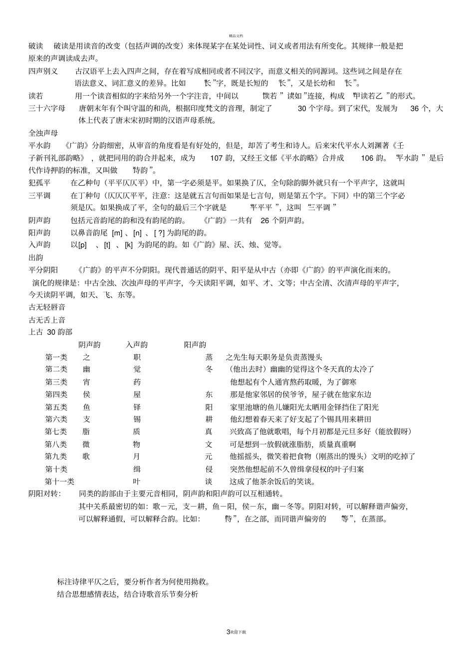 郭锡良古代汉语名词解释考点_第3页