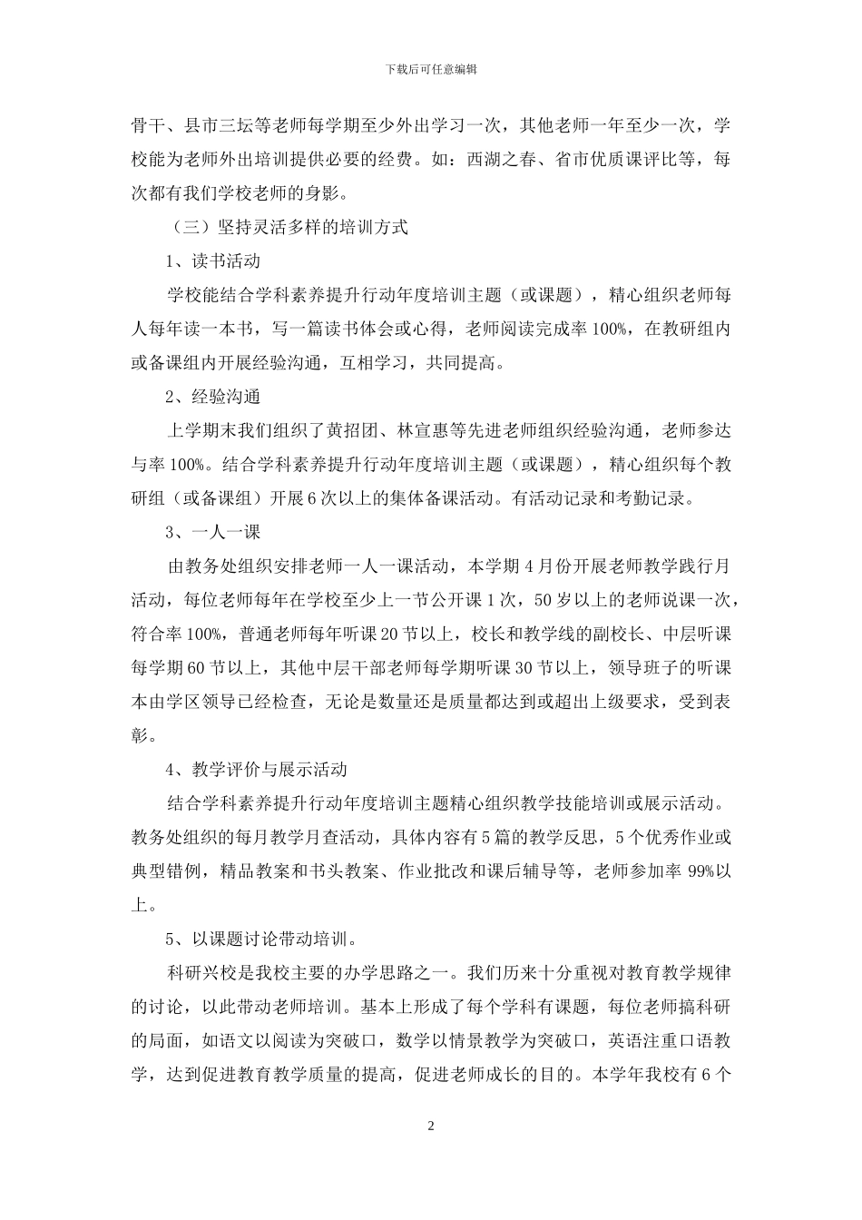 小校本培训暨素养提升总结_第2页