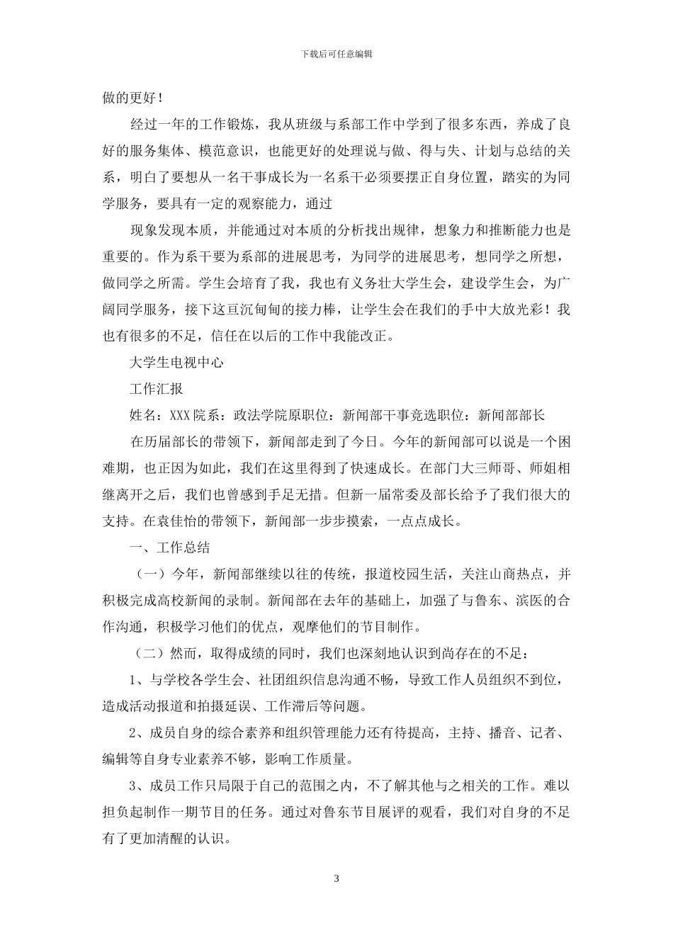 工作计划部长竞选_第3页