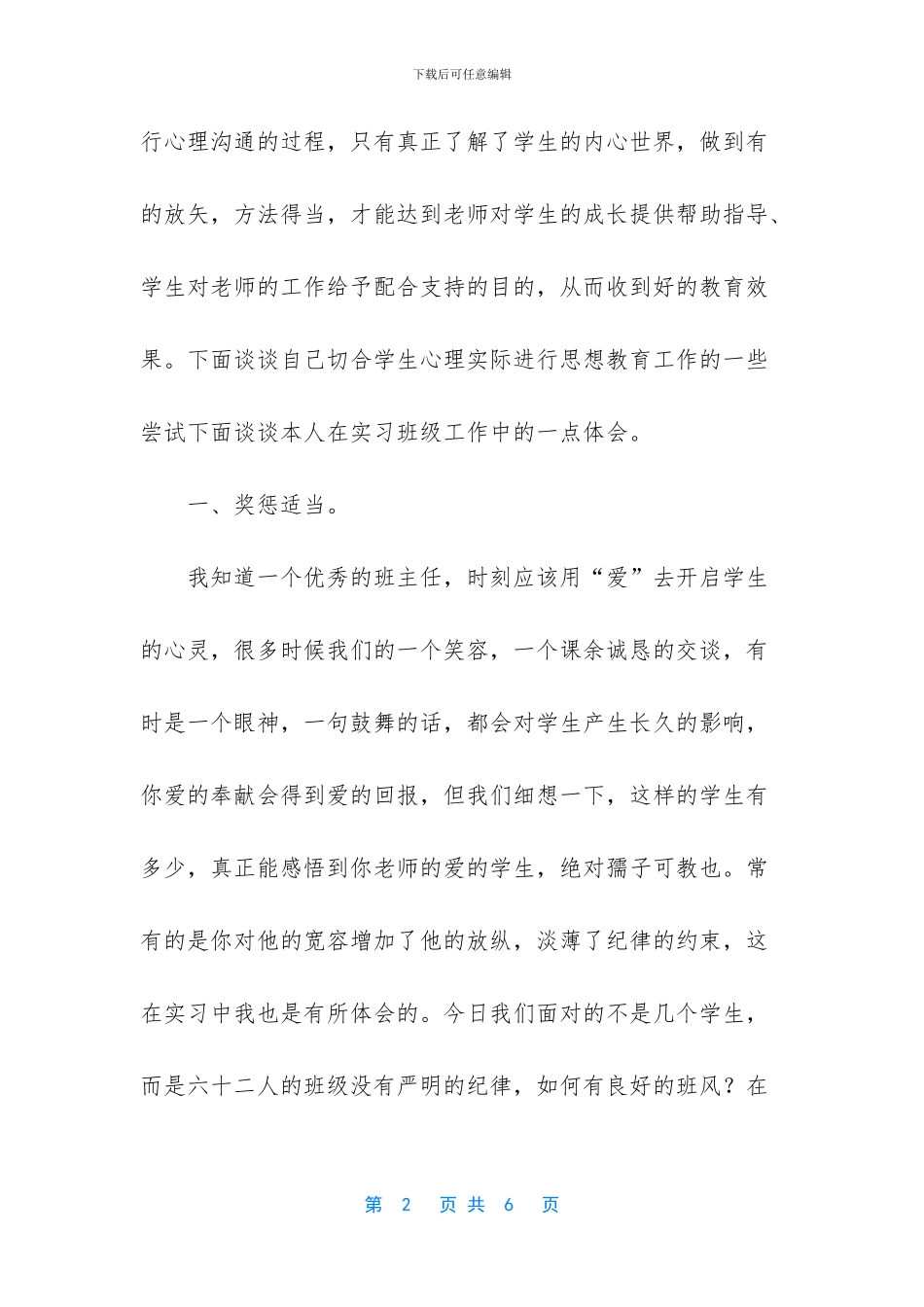 师范生顶岗实习报告_第2页