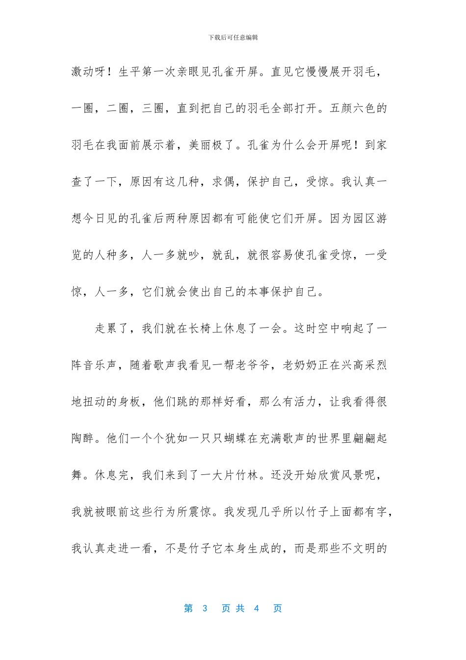 快乐的一天小学生叙事作文1000字_第3页