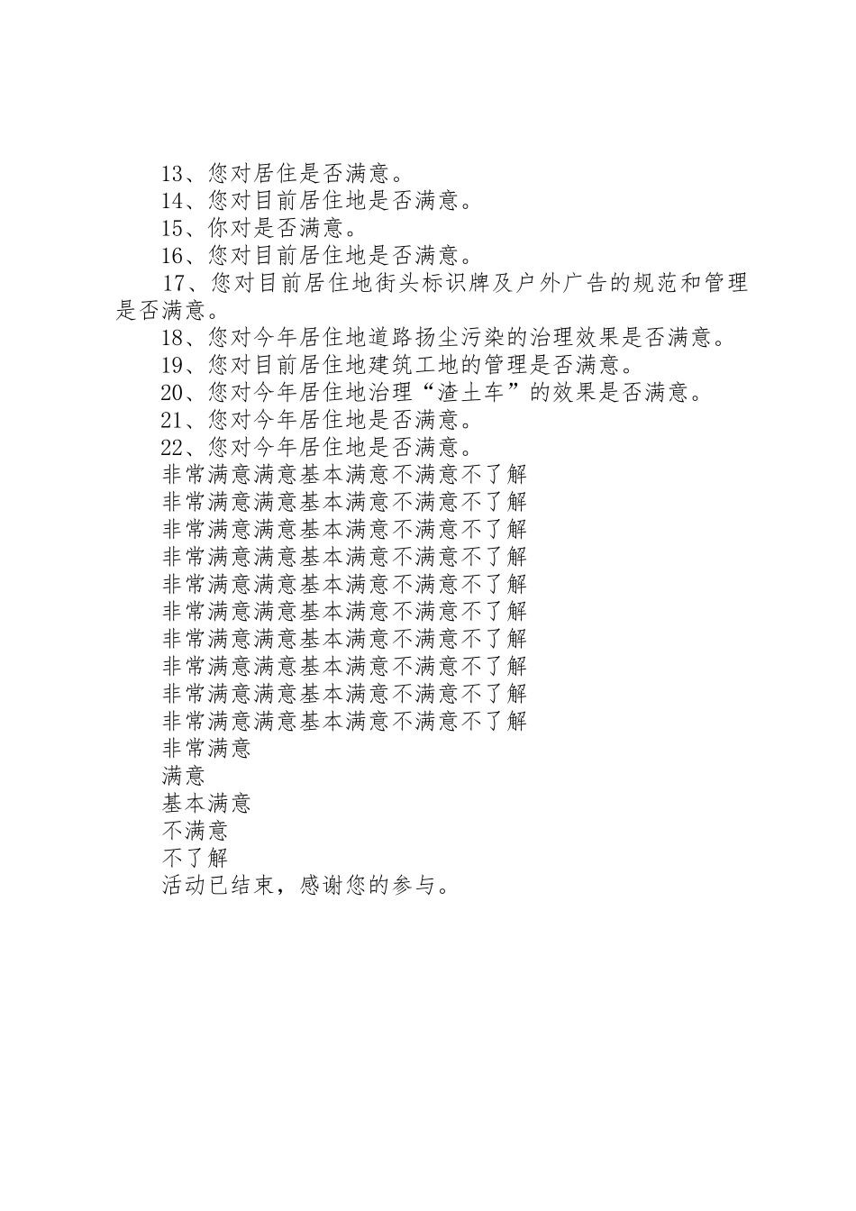 城市管理调查问卷_第2页