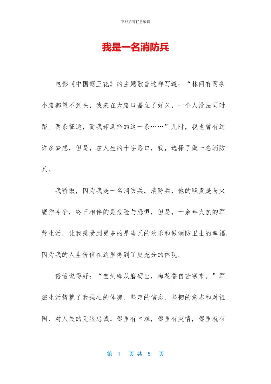 我是一名消防兵_第1页