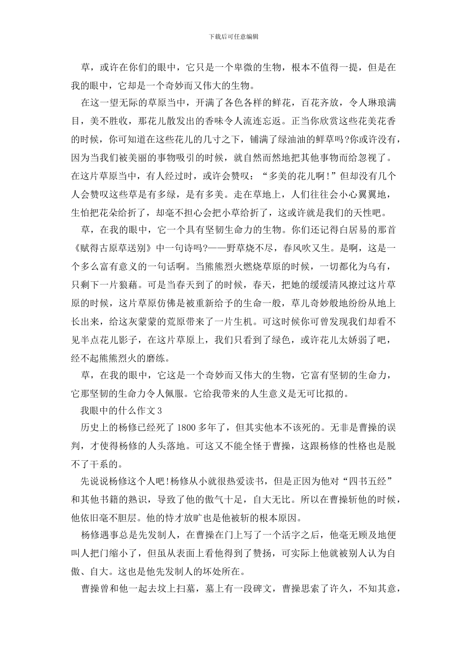 我眼中的什么初二600字作文5篇_第2页