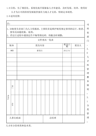 人才梯队建设管理制度流程